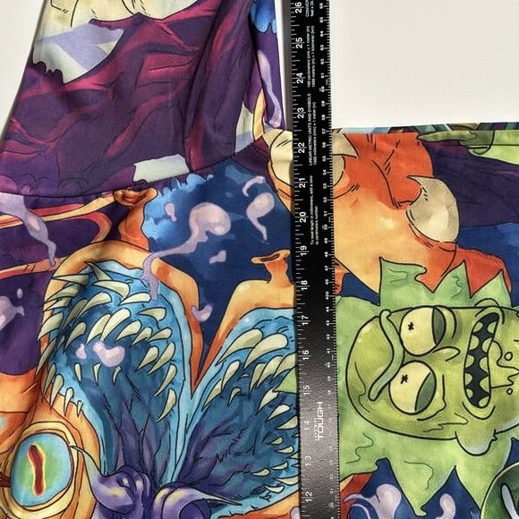 Rick & Morty 3D Hoodie Size M Graphic Cartoon Pullover All Over Print - Picture 7 of 10